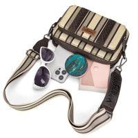 Wrangler Aztec Crossbody - Coffee Stripe