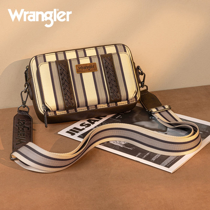Wrangler Aztec Crossbody - Coffee Stripe