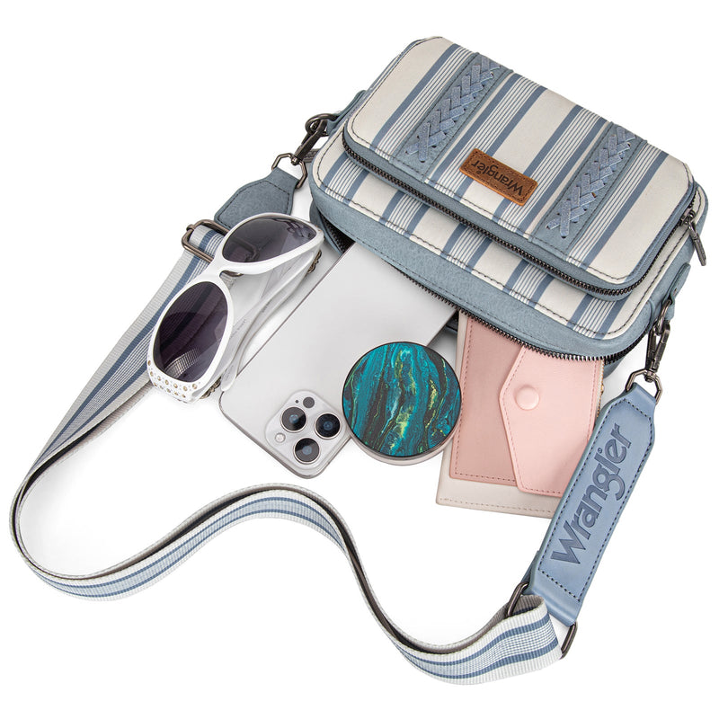 Wrangler Aztec Crossbody - Jean Stripe