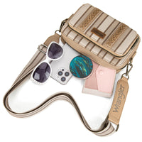 Wrangler Aztec Crossbody - Khaki Stripe