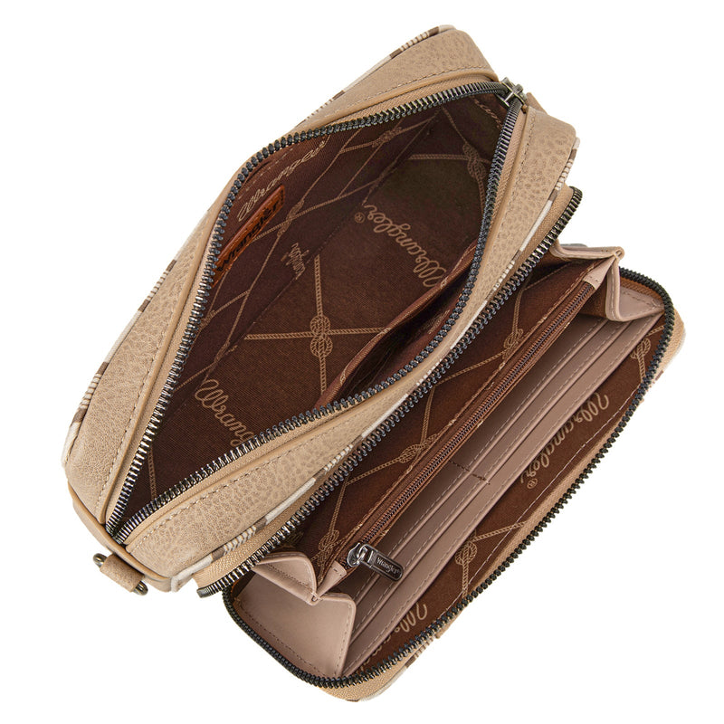 Wrangler Aztec Crossbody - Khaki Stripe