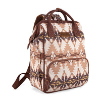 Wrangler Aztec Printed Callie Backpack - Brown Tan (WG2210-9110TN)