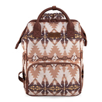 Wrangler Aztec Printed Callie Backpack - Brown Tan (WG2210-9110TN)