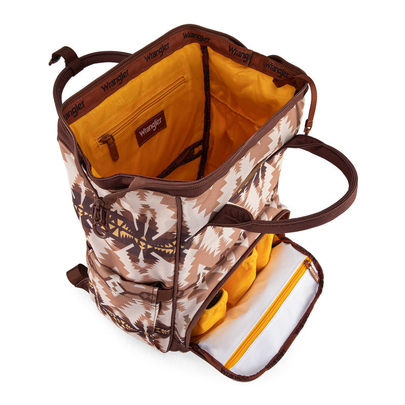 Wrangler Aztec Printed Callie Backpack - Brown Tan (WG2210-9110TN)