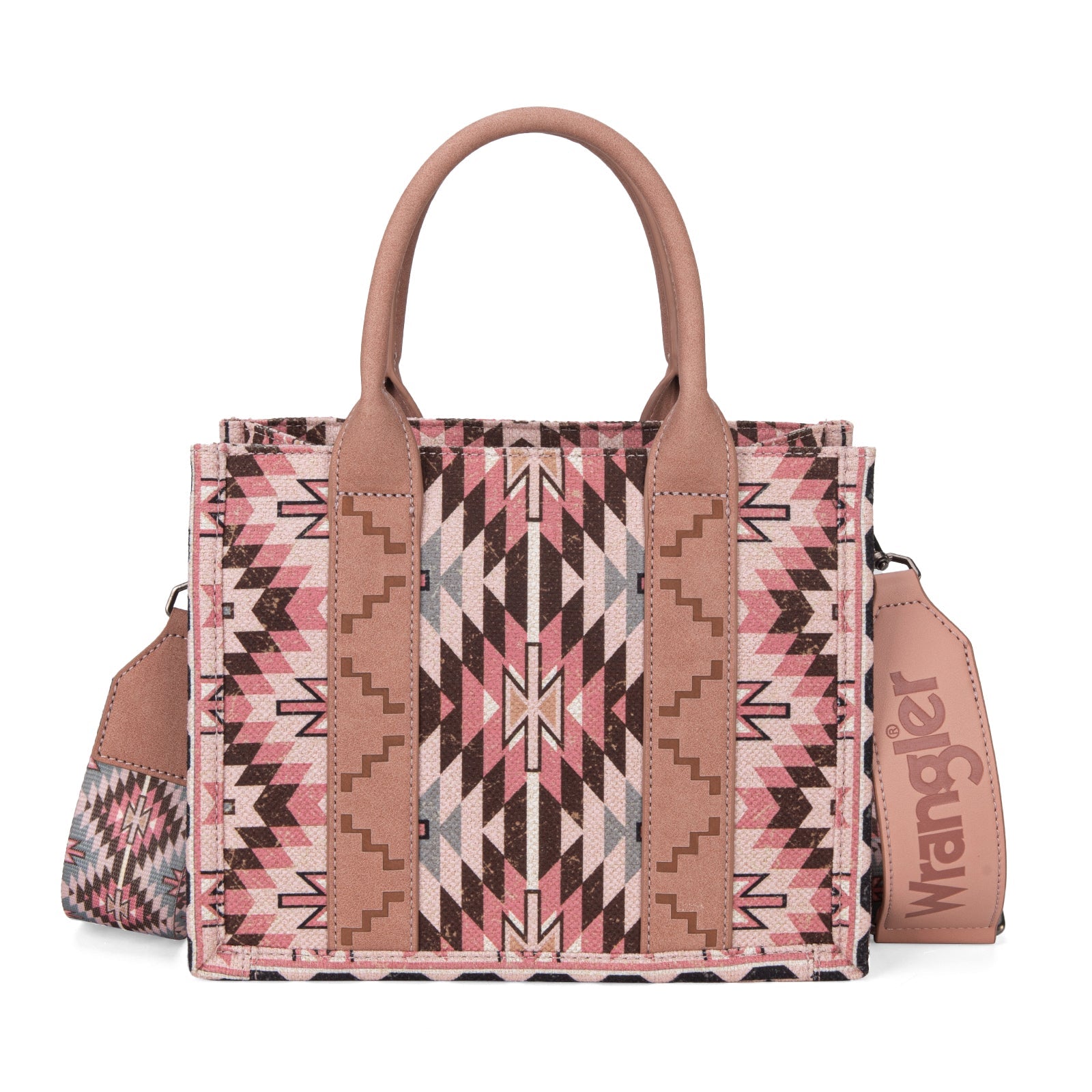 Wrangler Southwest Print Tote Light Pink (WG2213-8120SDPK) – Katie B