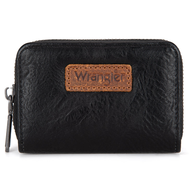 Wrangler Mini Top Handle Crossbody/Wallet/Card Case Set - Black
