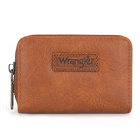Wrangler Mini Top Handle Crossbody/Wallet/Card Case Set - Brown