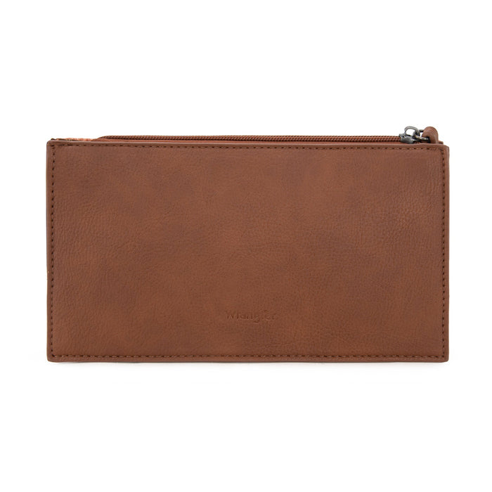 Wrangler Sherpa Aztec Canvas Clutch - Brown (WG313-181BR)