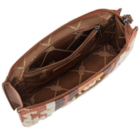 Wrangler Sherpa Aztec Canvas Clutch - Brown (WG313-181BR)