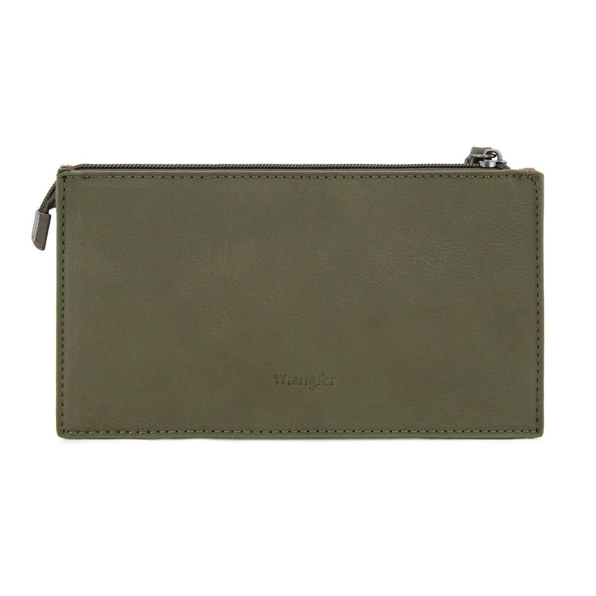 Wrangler Sherpa Aztec Canvas Clutch - Green (WG313-181GN)
