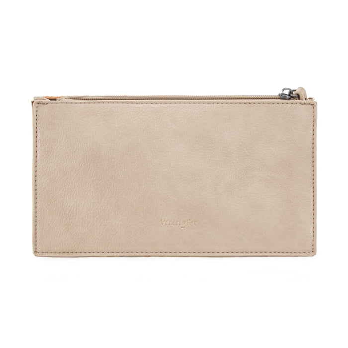 Wrangler Sherpa Aztec Canvas Clutch - Tan (WG313-181TN)