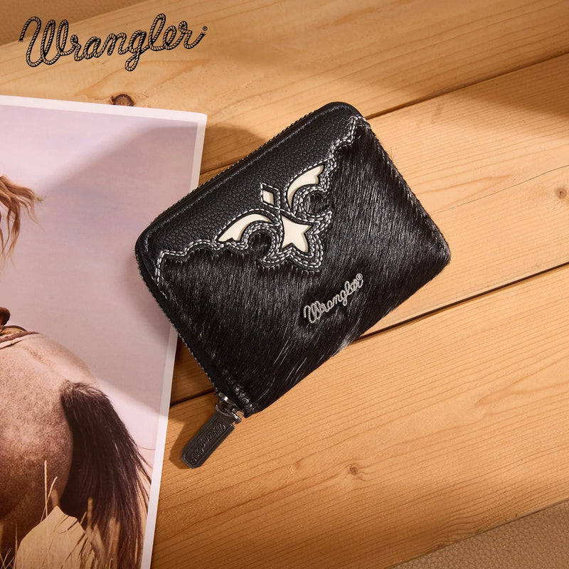 Wrangler Cowhide Coin Purse - Black (WG322-W088BK)