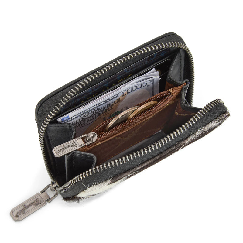 Wrangler Cowhide Coin Purse - Black (WG322-W088BK)