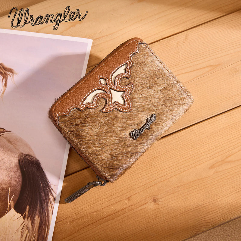 Wrangler Cowhide Coin Purse - Brown (WG322-W088BR)