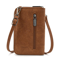 Wrangler Western Stitch Phone Wallet Crossbody - Brown