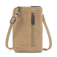 Wrangler Western Stitch Phone Wallet Crossbody - Tan