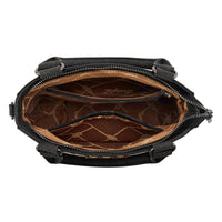 Wrangler Embroidered Swirl Mini Satchel Crossbody - Black