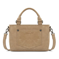 Wrangler Embroidered Swirl Mini Satchel Crossbody - Tan