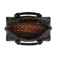 Wrangler Stitch Barrel Satchel Crossbody Bag - Black