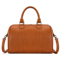 Wrangler Stitch Barrel Satchel Crossbody Bag - Brown