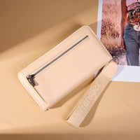 Wrangler Western Stitch Zip Around Wristlet Wallet - Tan (WG449-W130TN)