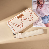 Wrangler Western Stitch Zip Around Wristlet Wallet - Tan (WG449-W130TN)