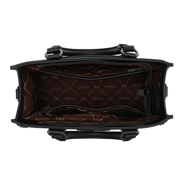 Wrangler Western Contrast Stitch Chevron Tote Bag - Black (WG456-8120BK)