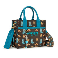 Wrangler Western Print Tote - Coffee (WG524-8120SCF)