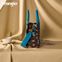 Wrangler Western Print Tote - Coffee (WG524-8120SCF)