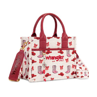 Wrangler Western Print Tote - Pink (WG524-8120SPK)