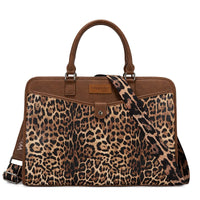 Wrangler Leopard Print Laptop Brief Bag - Brown (WG537-8119LP)