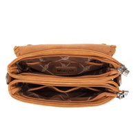 Wrangler Whipstitch Leopard Print Crossbody - Brown (WG72-9360BR)