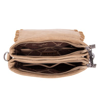 Wrangler Whipstitch Leopard Print Crossbody - Khaki (WG72-9360KH)