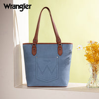 Wrangler Waxed Canvas Tote - Jean (WG171G-2002JN)