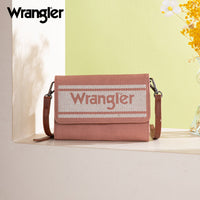 Wrangler Waxed Canvas Crossbody/Wallet - Pink (WG171-1833PK)