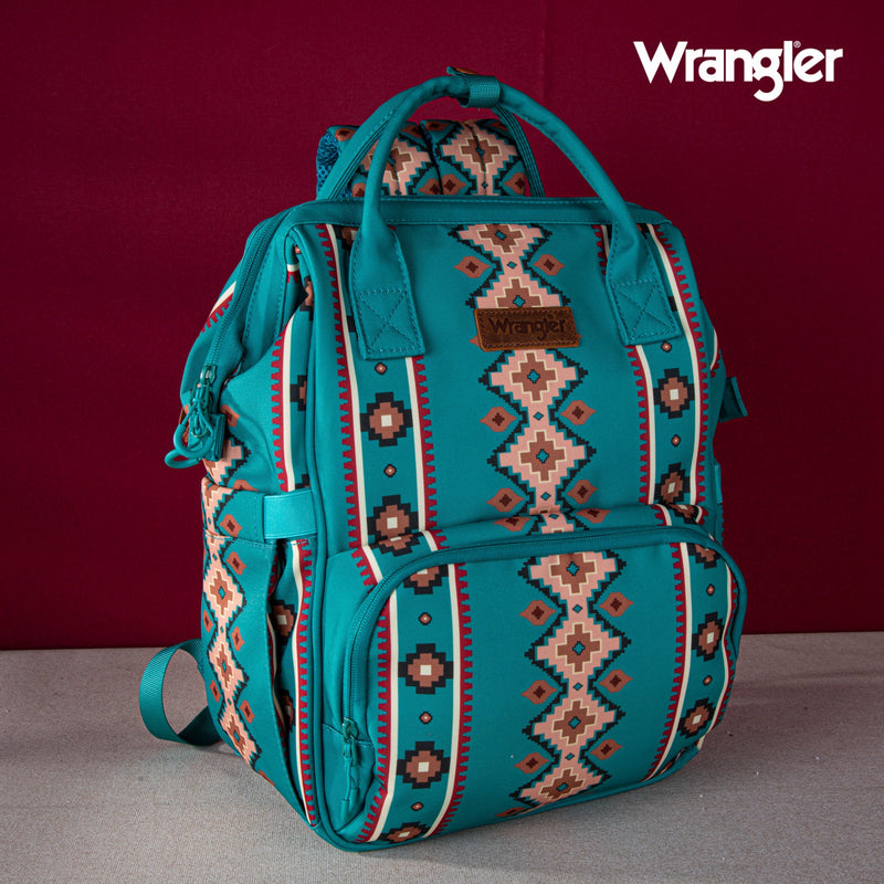 Wrangler Allover Aztec Dual Sided Backpack (WG2204-9110GN)