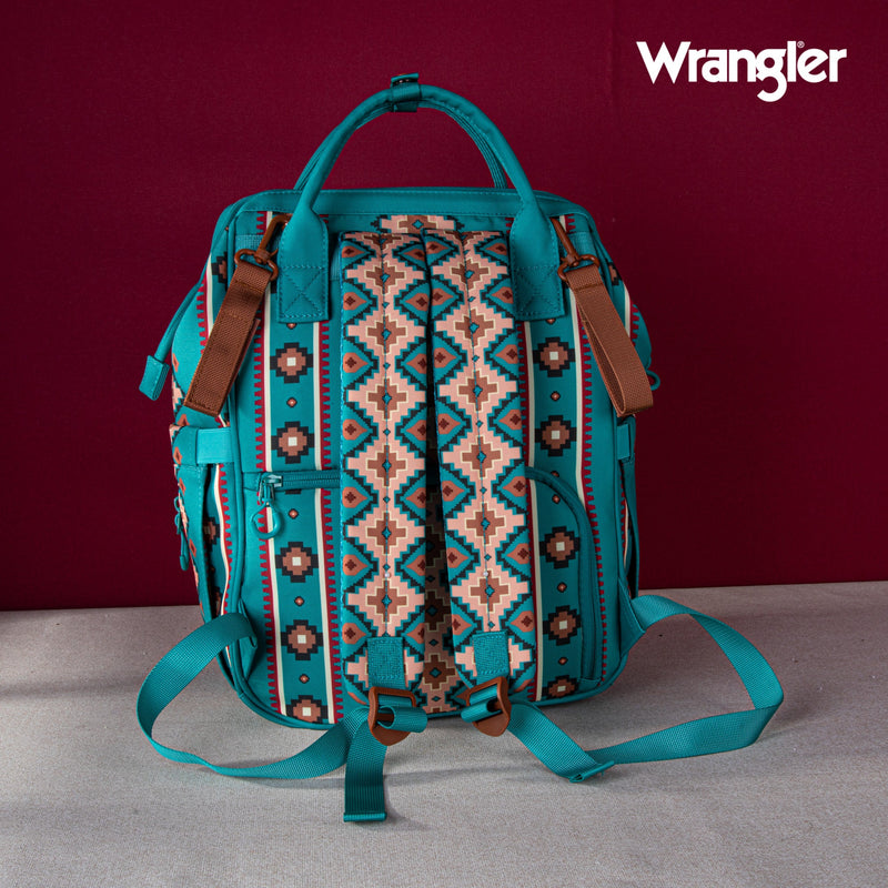 Wrangler Allover Aztec Dual Sided Backpack (WG2204-9110GN)