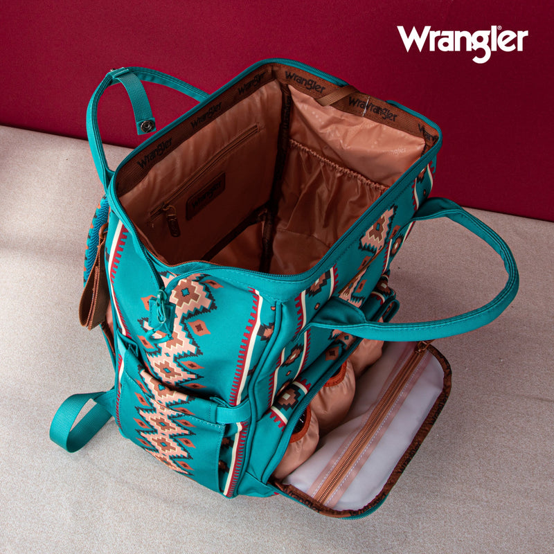 Wrangler Allover Aztec Dual Sided Backpack (WG2204-9110GN)