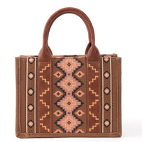 Wrangler Southwest Print Tote - Dark Brown (WG2203-8120SDBR)