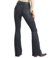 Rock & Roll Cowgirl Jeans - WHN2698 - Studded High Rise Trouser