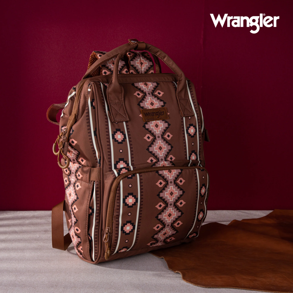 Wrangler Allover Aztec Dual Sided Backpack (WG2204-9110CM)