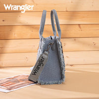 Wrangler Canvas Fringe Tote Bag - Jean