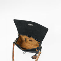 Romie - Carved Leather Western Laptop Bag/ Briefcase