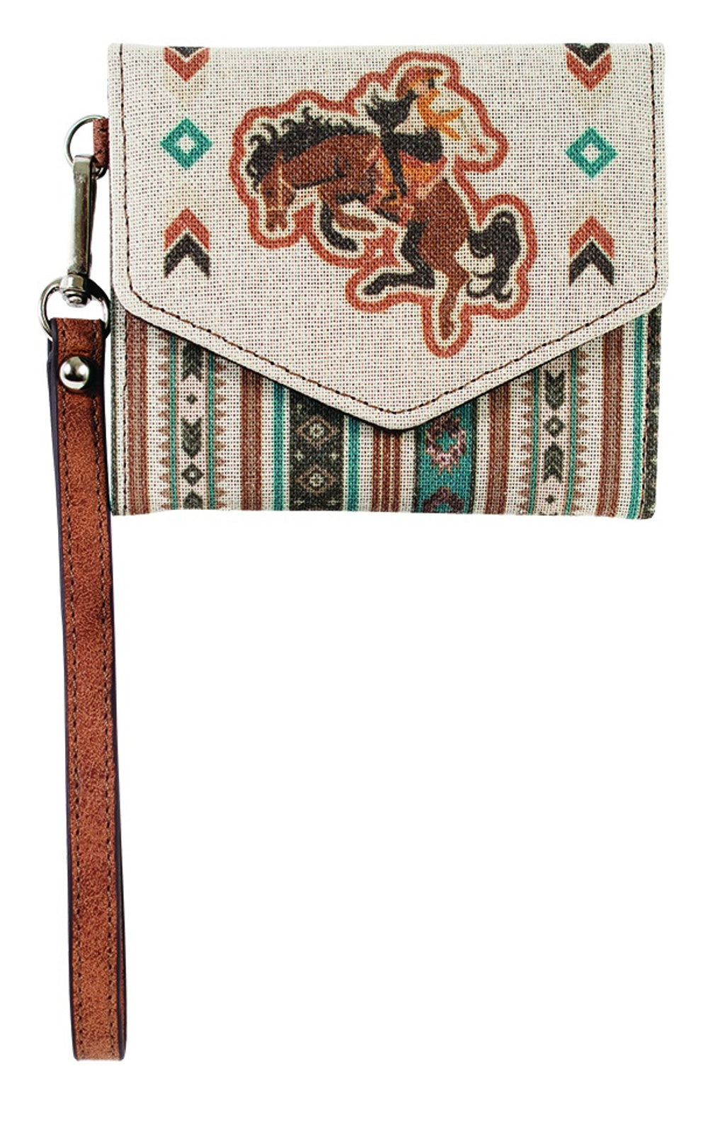 Justin Mini Wallet - Bronco Cowgirl