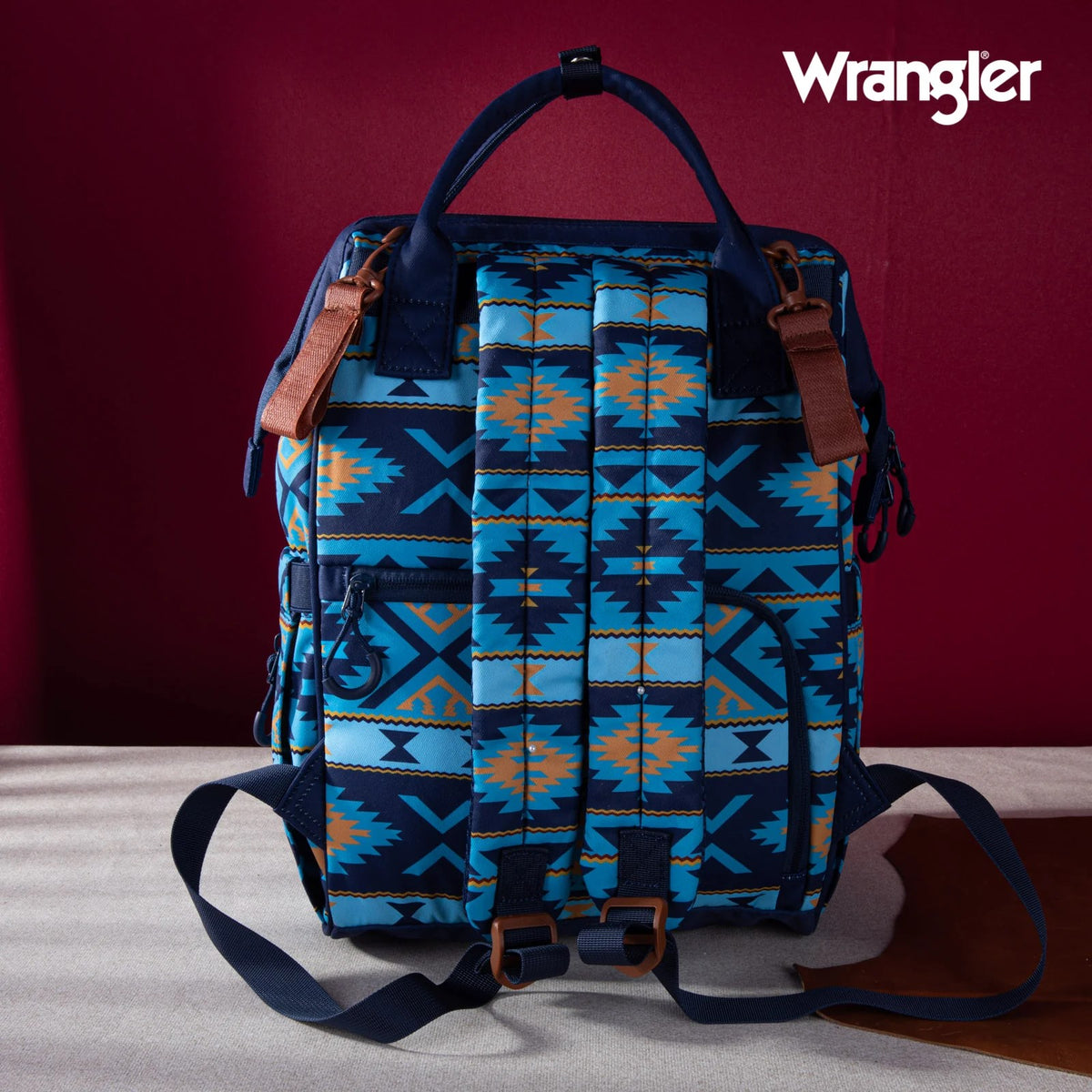 Wrangler Allover Aztec Dual Sided Backpack (WG2204-9110NY)