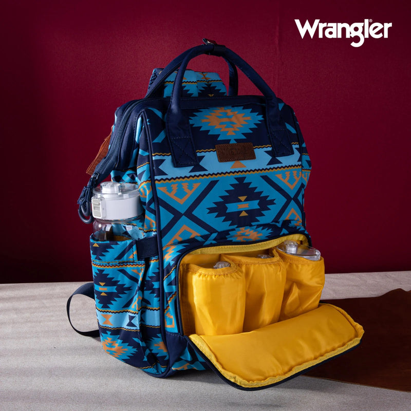 Wrangler Allover Aztec Dual Sided Backpack (WG2204-9110NY)