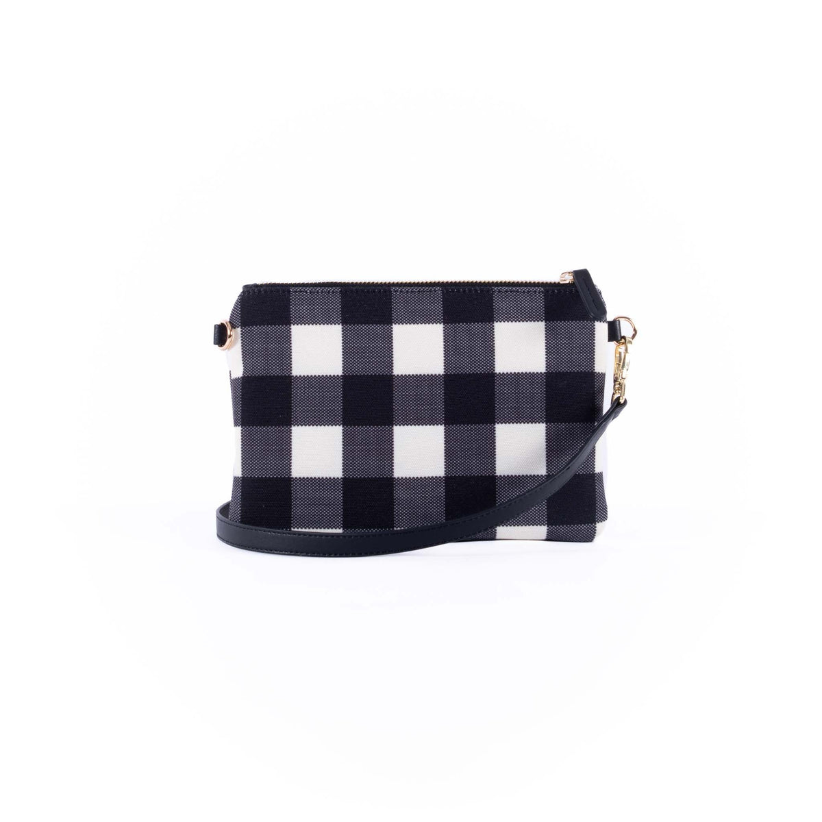 Liv & Milly - Small Capri Black & White Gingham Crossbody