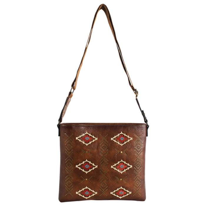 Catchfly Shoulder Bag - Tan With Aztec