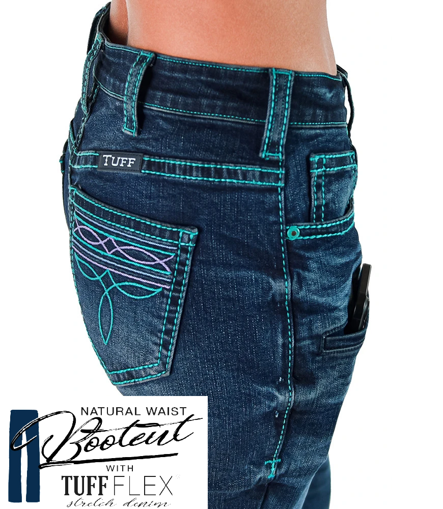 Cowgirl Tuff Jeans - Colorful Bootstitch