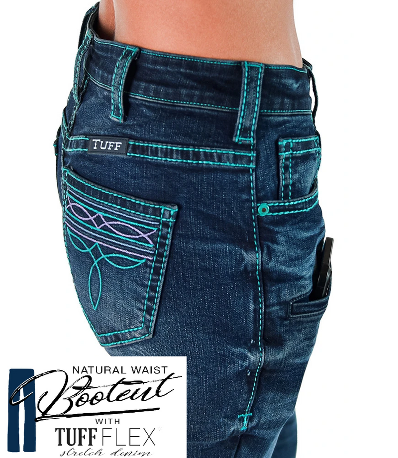 Cowgirl Tuff Jeans - Colorful Bootstitch